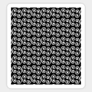 Spiral vector seamless pattern design Sticker